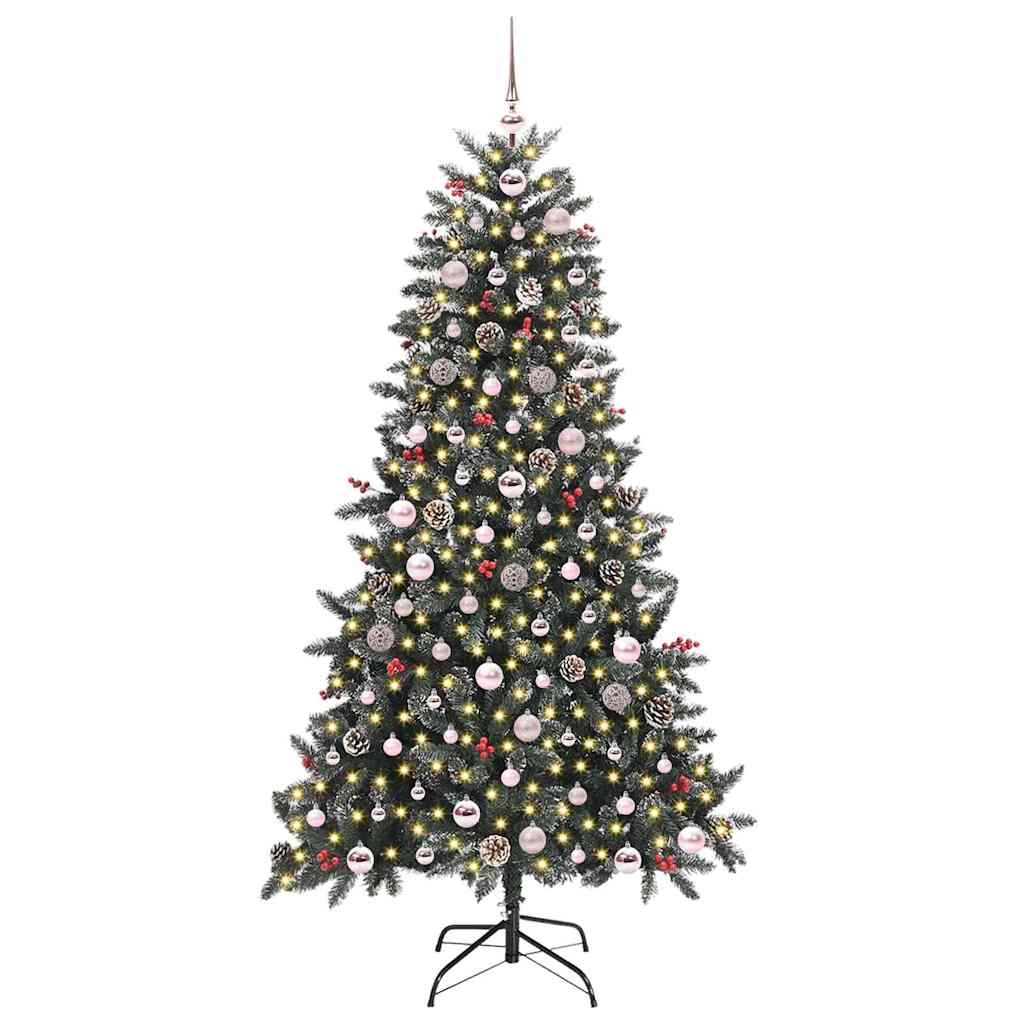Kunstigt juletræ Grøn 180 cm PVC og plastik og stål