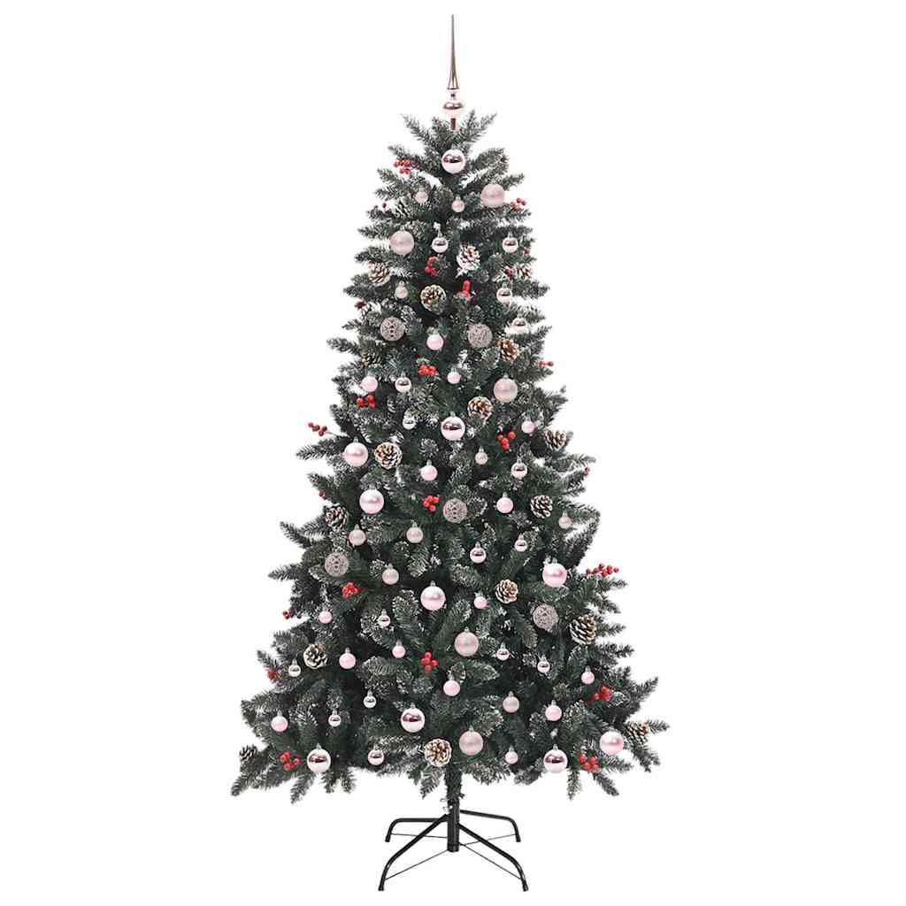 Kunstigt juletræ Grøn 180 cm PVC og plastik og stål