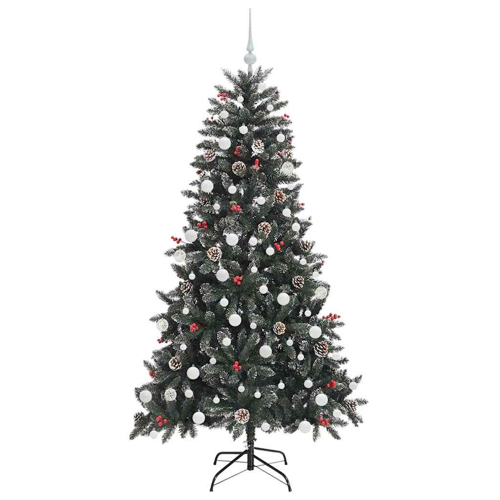 Kunstigt juletræ Grøn 180 cm PVC og plastik og stål