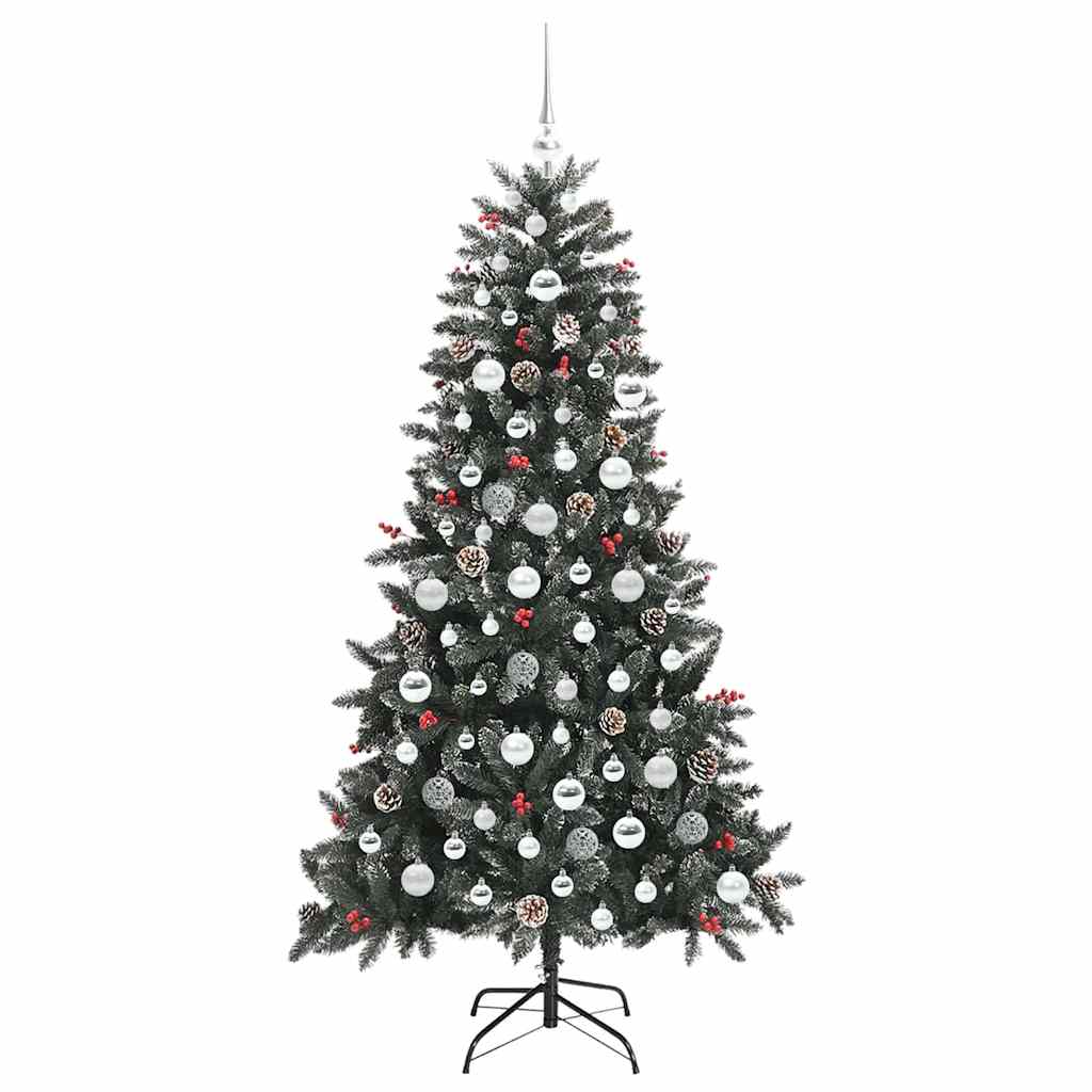 Kunstigt juletræ Grøn 180 cm PVC og plastik og stål