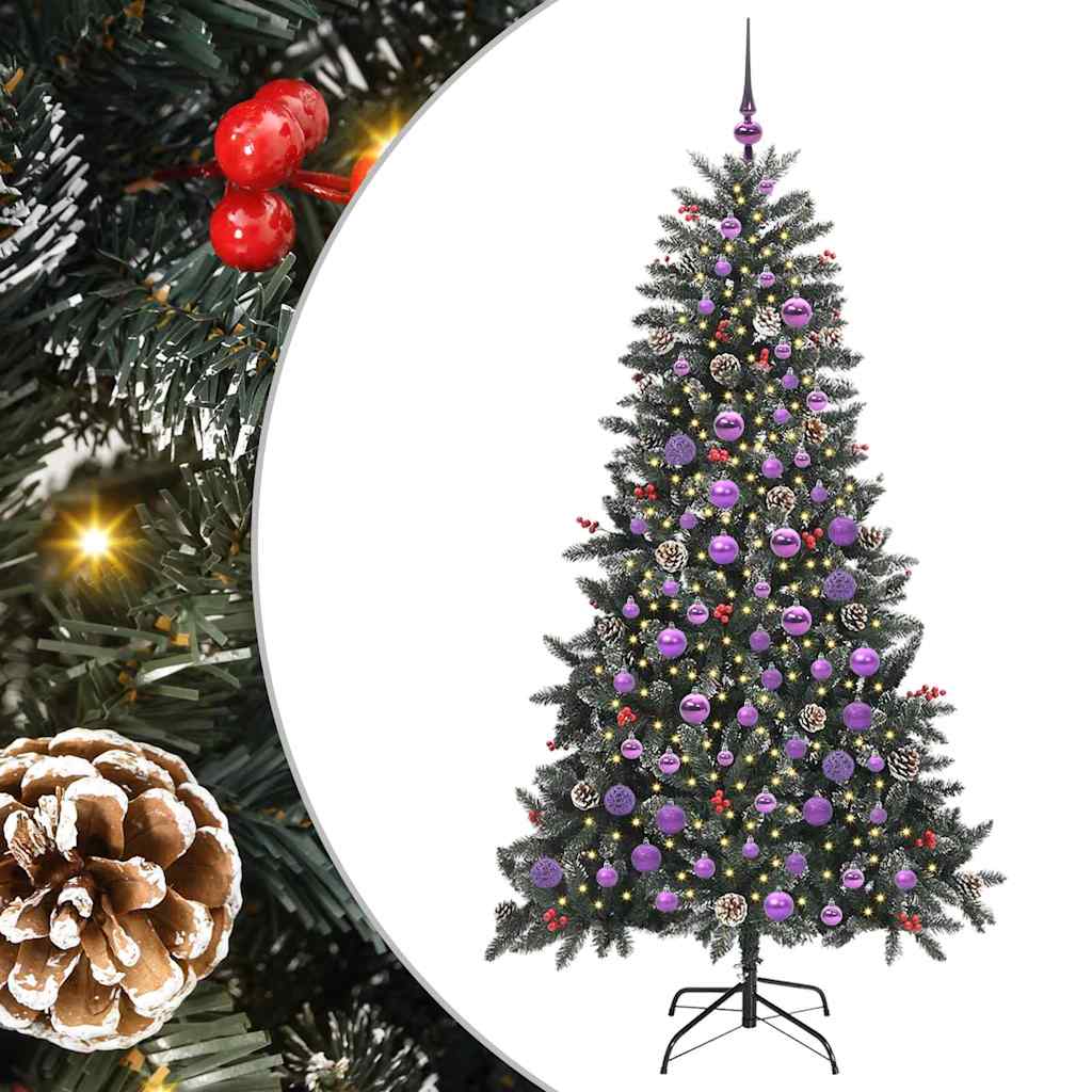 Kunstigt juletræ Grøn 180 cm PVC og plastik og stål