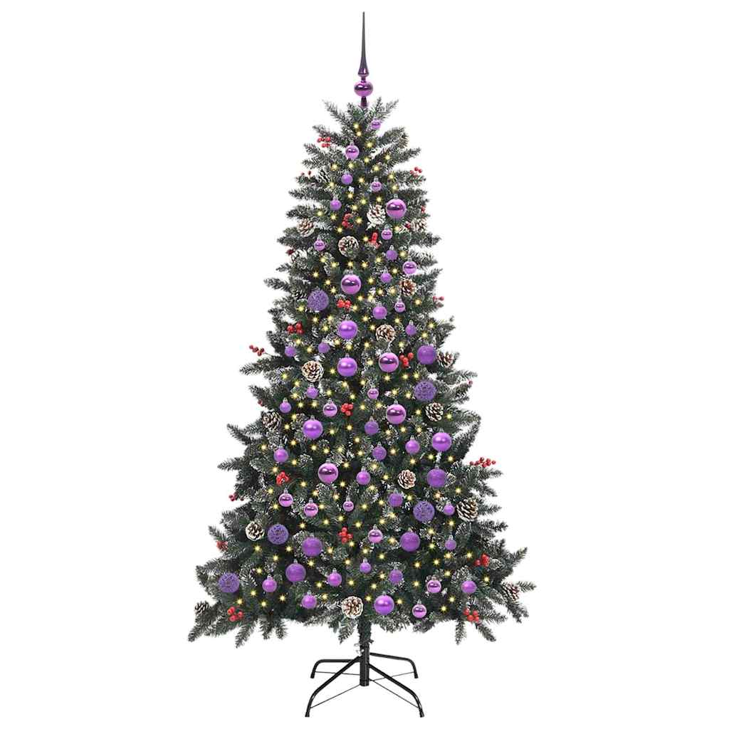 Kunstigt juletræ Grøn 180 cm PVC og plastik og stål