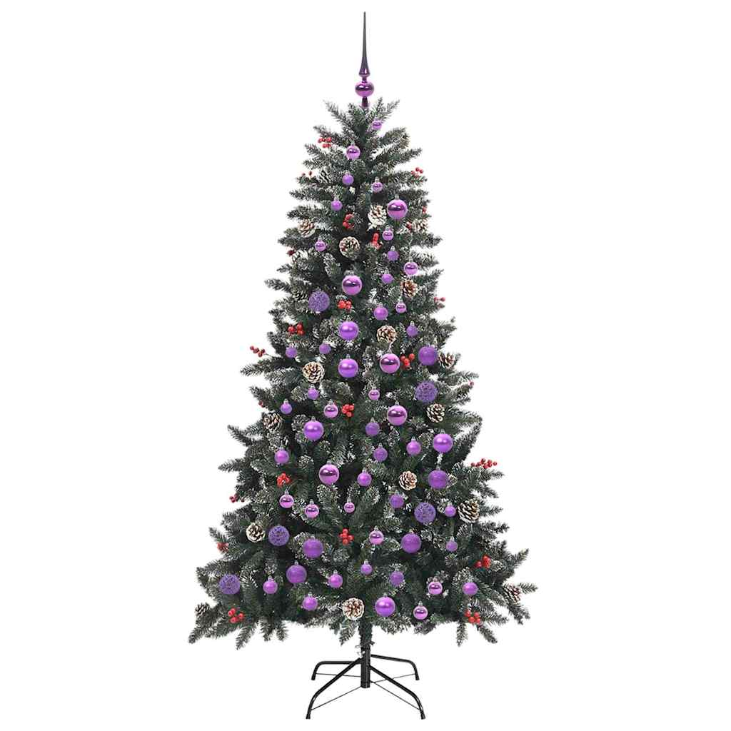 Kunstigt juletræ Grøn 180 cm PVC og plastik og stål