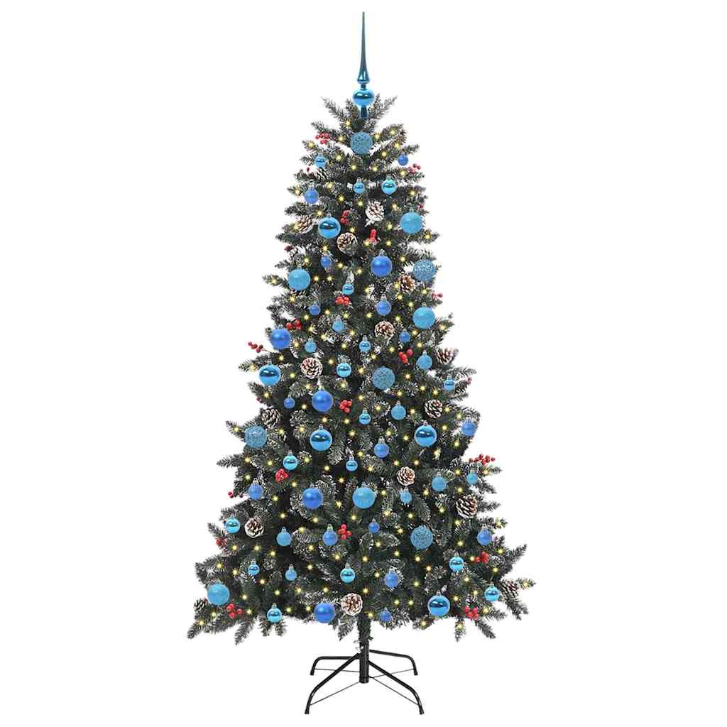 Kunstigt juletræ Grøn 180 cm PVC og plastik og stål