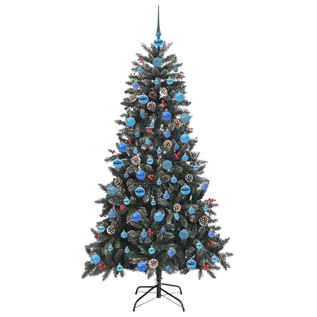 Kunstigt juletræ Grøn 180 cm PVC og plastik og stål