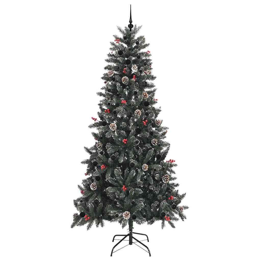 Kunstigt juletræ Grøn 240 cm PVC og plastik og stål