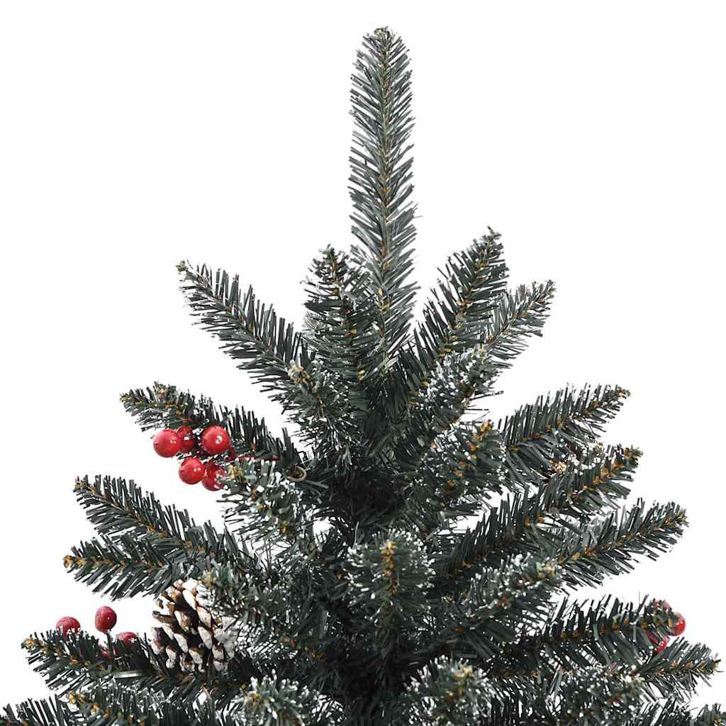 Kunstigt juletræ Grøn 240 cm PVC og plastik og stål