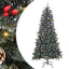 Kunstigt juletræ Grøn 240 cm PVC og plastik og stål