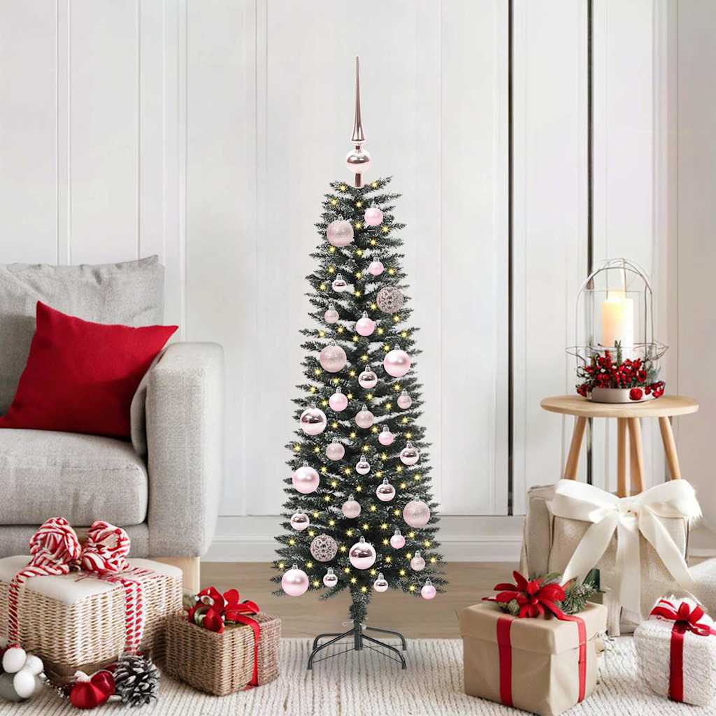 Kunstigt juletræ Grøn 120 cm PVC og plastik og stål