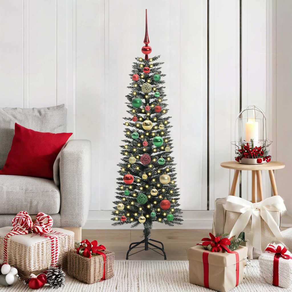 Kunstigt juletræ Grøn 120 cm PVC og plastik og stål