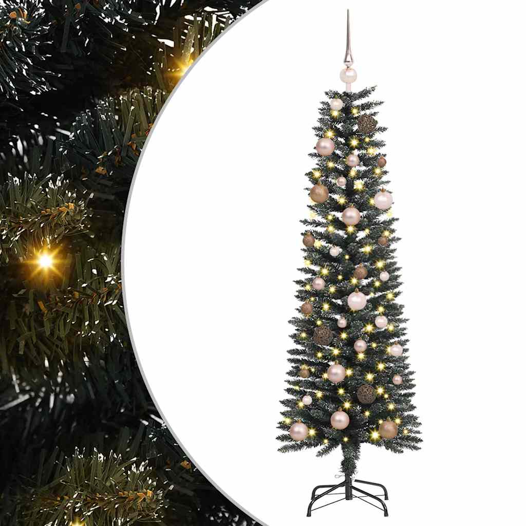 Kunstigt juletræ med stativ Grøn 150 cm PVC og plastik og stål