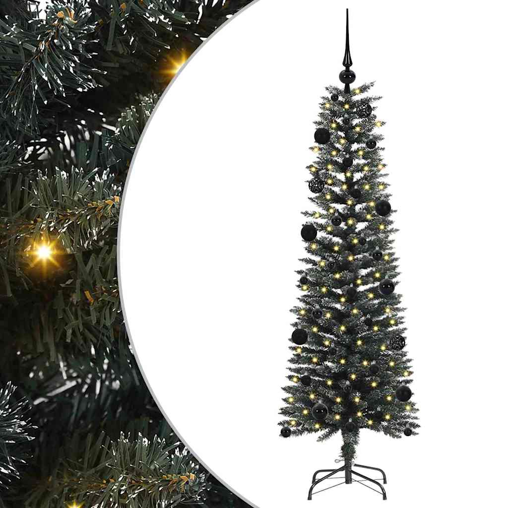 Kunstigt juletræ med stativ Grøn 150 cm PVC og plastik og stål