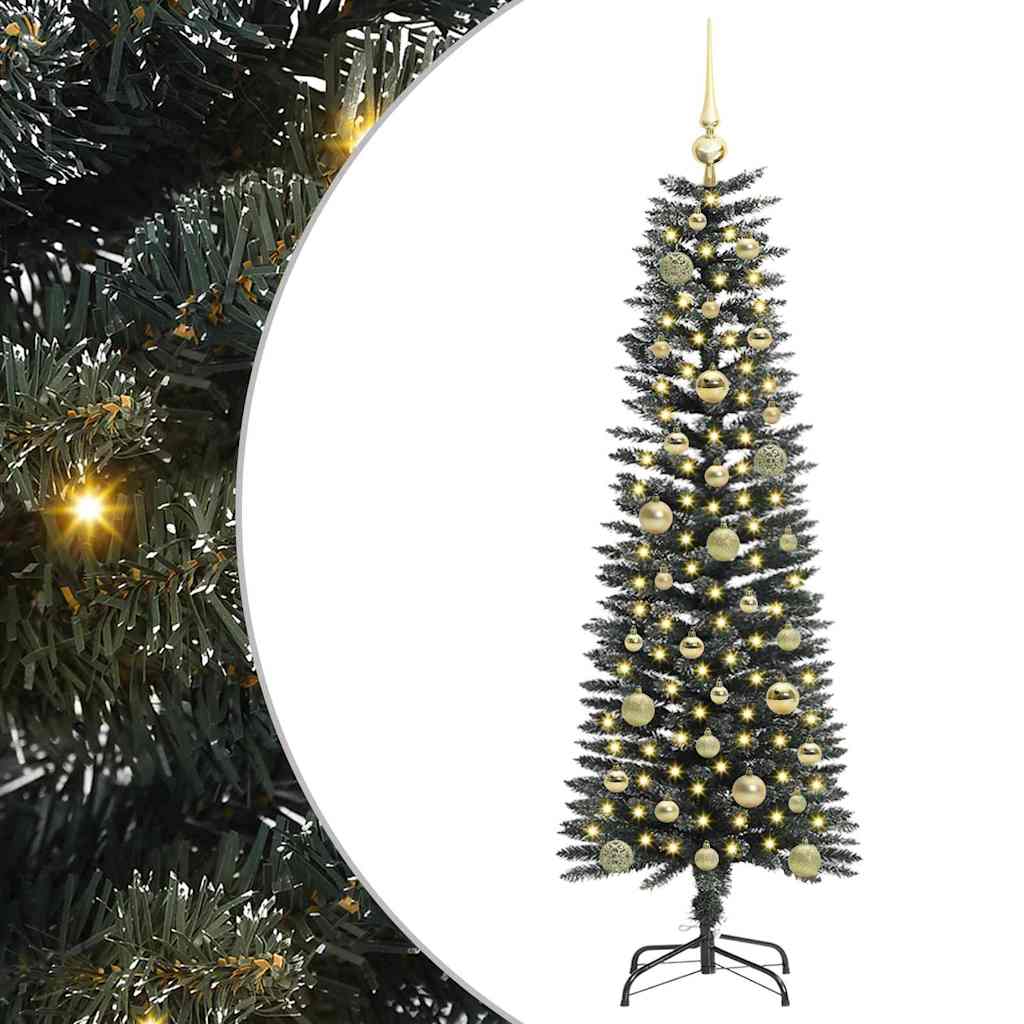 Kunstigt juletræ med stativ Grøn 150 cm PVC og plastik og stål