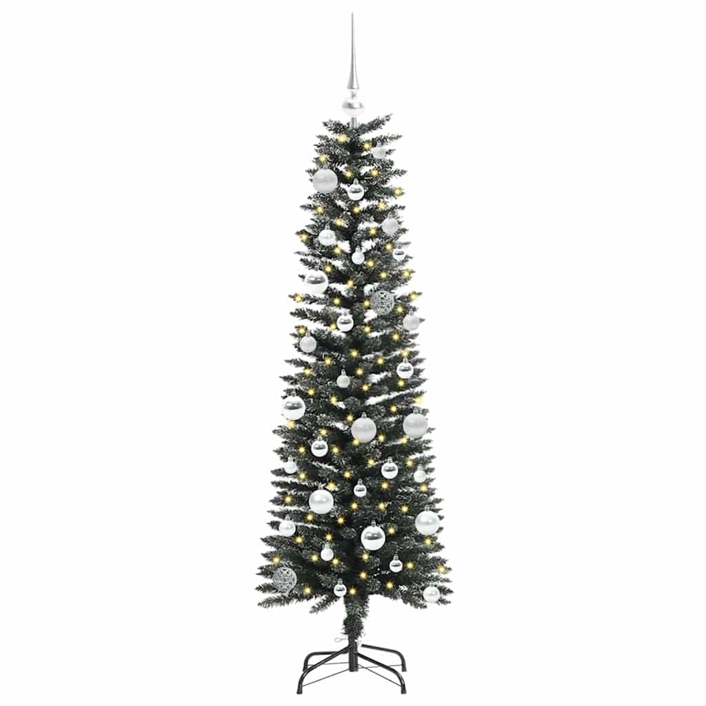 Kunstigt juletræ med stativ Grøn 150 cm PVC og plastik og stål