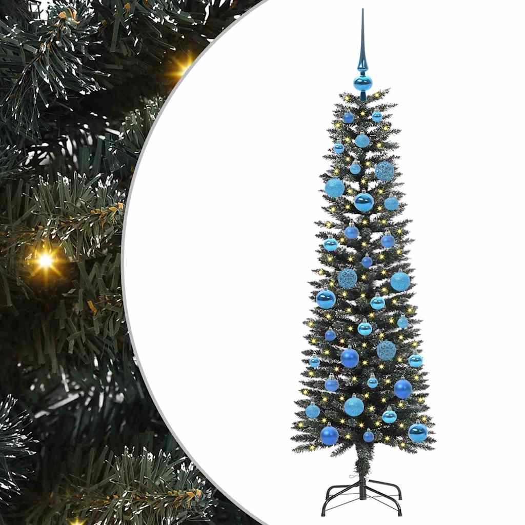 Kunstigt juletræ med stativ Grøn 150 cm PVC og plastik og stål