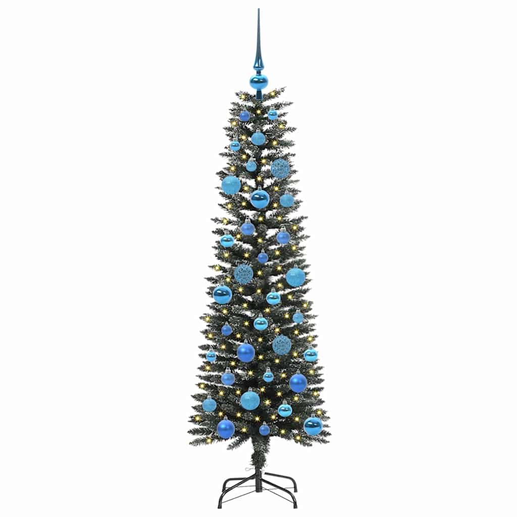 Kunstigt juletræ med stativ Grøn 150 cm PVC og plastik og stål