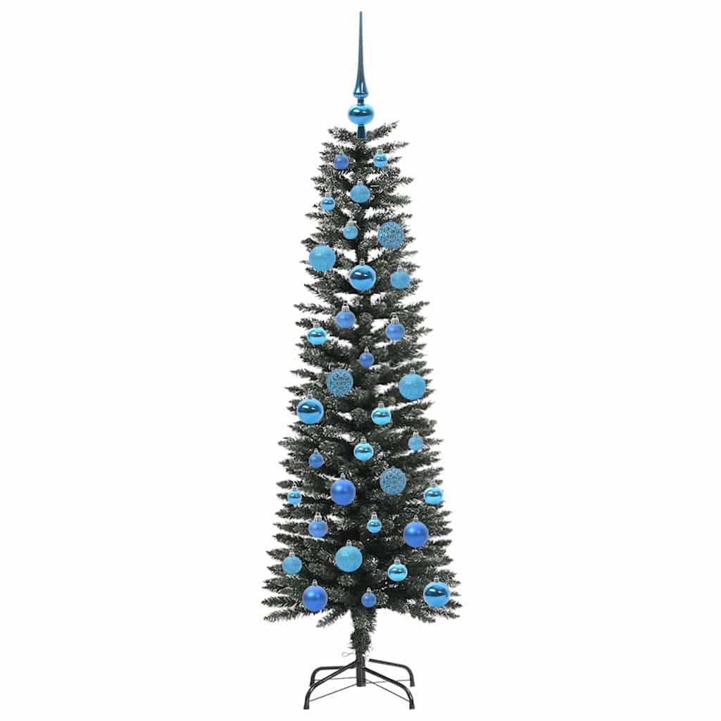Kunstigt juletræ med stativ Grøn 150 cm PVC og plastik og stål