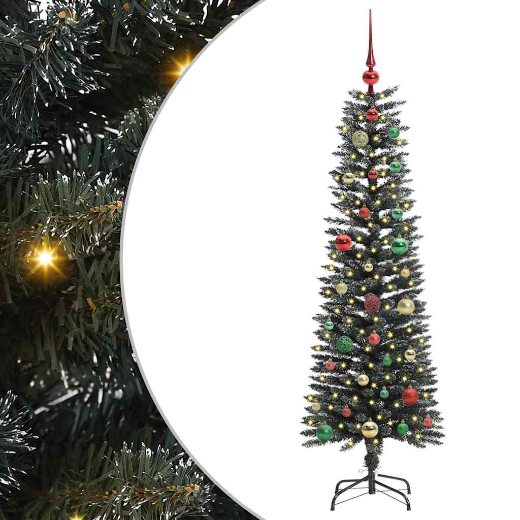 Kunstigt juletræ med stativ Grøn 150 cm PVC og plastik og stål