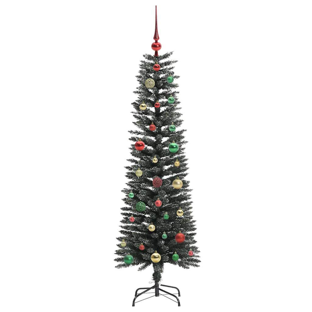 Kunstigt juletræ med stativ Grøn 150 cm PVC og plastik og stål