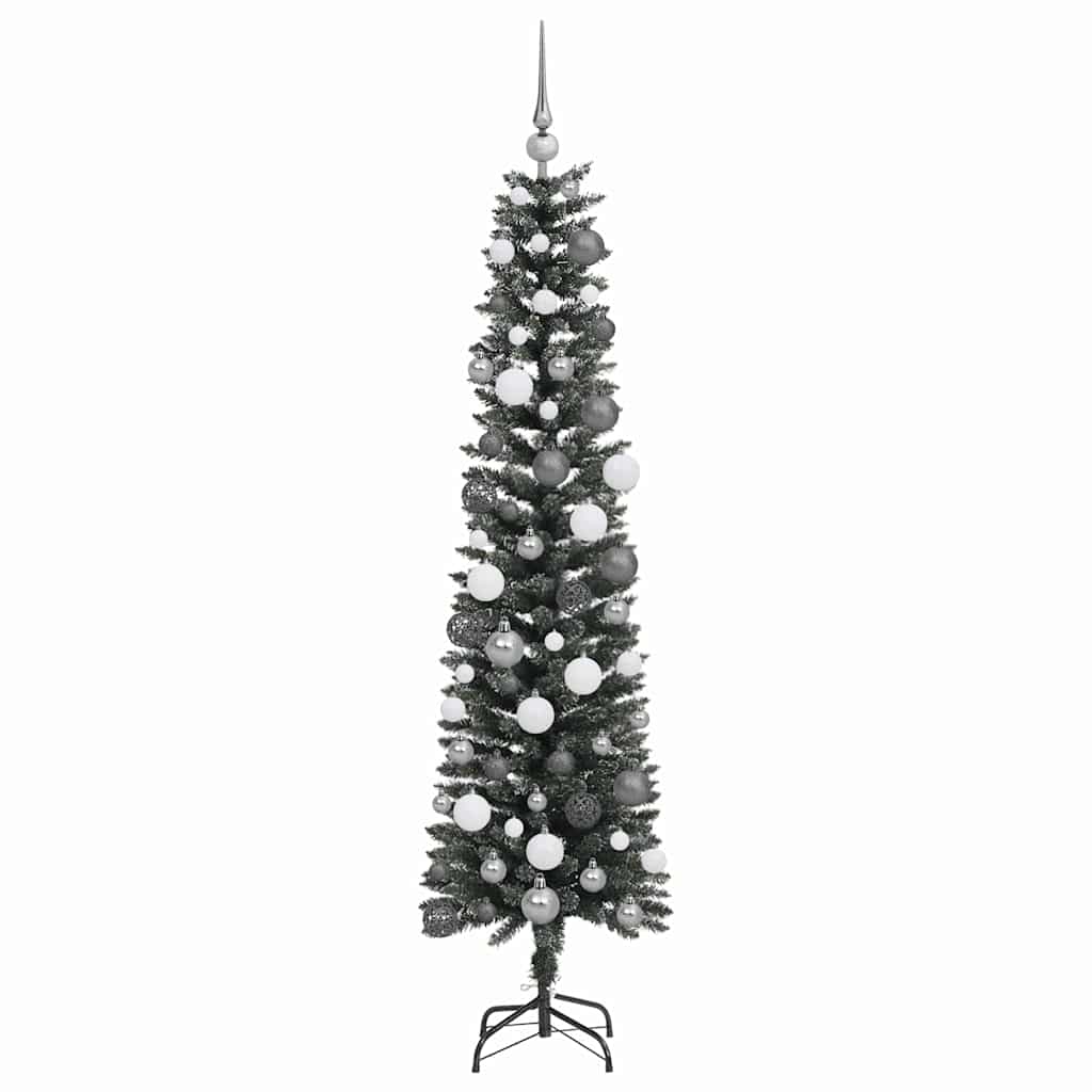 Kunstigt juletræ med stativ Grøn 180 cm PVC og plastik og stål
