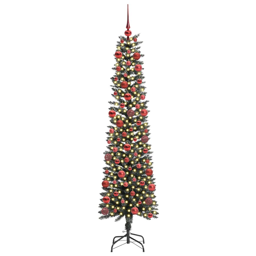 Kunstigt juletræ med stativ Grøn 180 cm PVC og plastik og stål