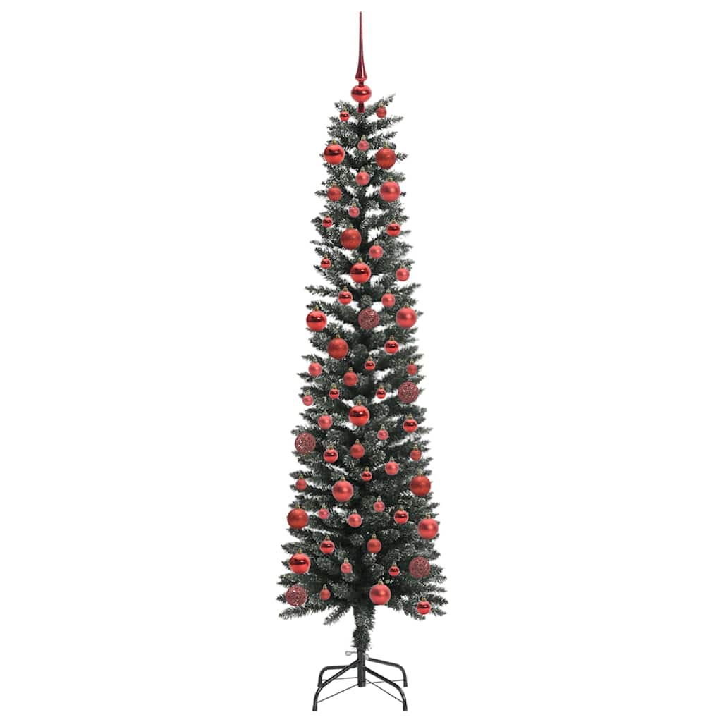 Kunstigt juletræ med stativ Grøn 180 cm PVC og plastik og stål