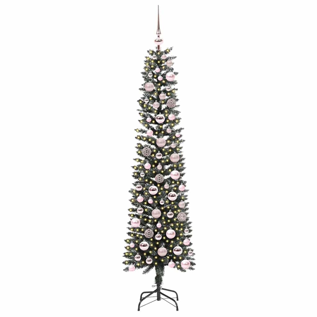 Kunstigt juletræ med stativ Grøn 180 cm PVC og plastik og stål