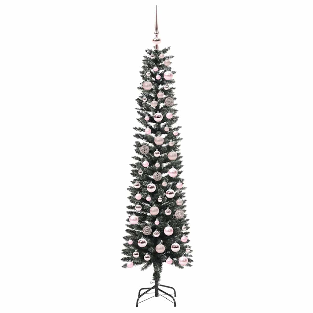 Kunstigt juletræ med stativ Grøn 180 cm PVC og plastik og stål