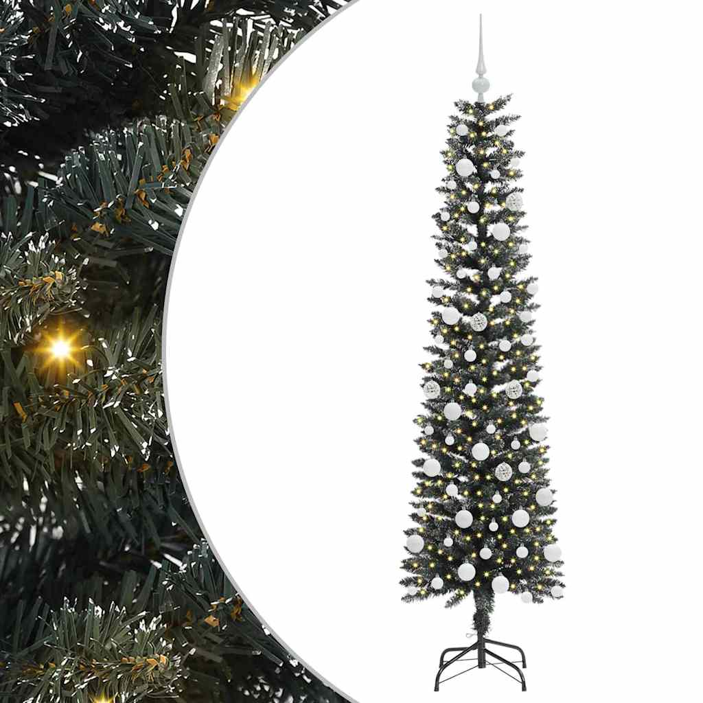 Kunstigt juletræ med stativ Grøn 180 cm PVC og plastik og stål