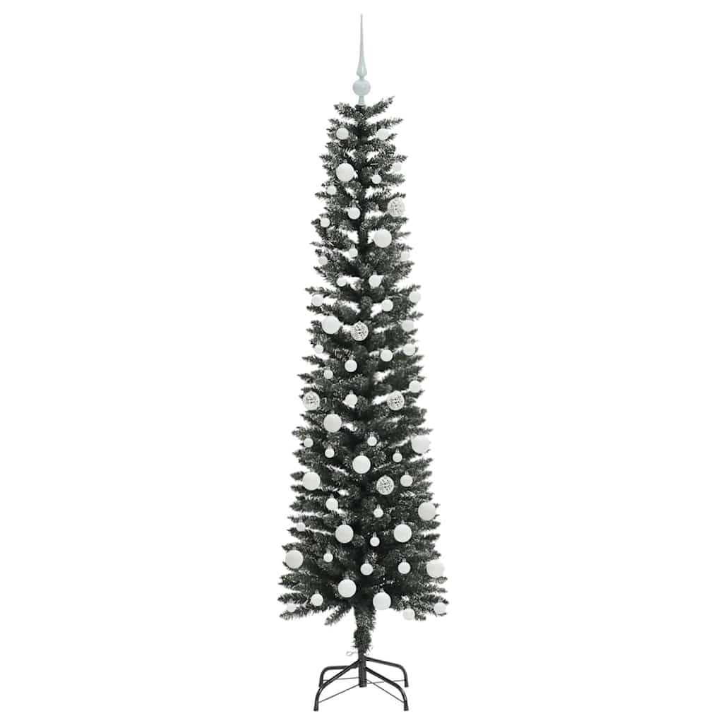 Kunstigt juletræ med stativ Grøn 180 cm PVC og plastik og stål