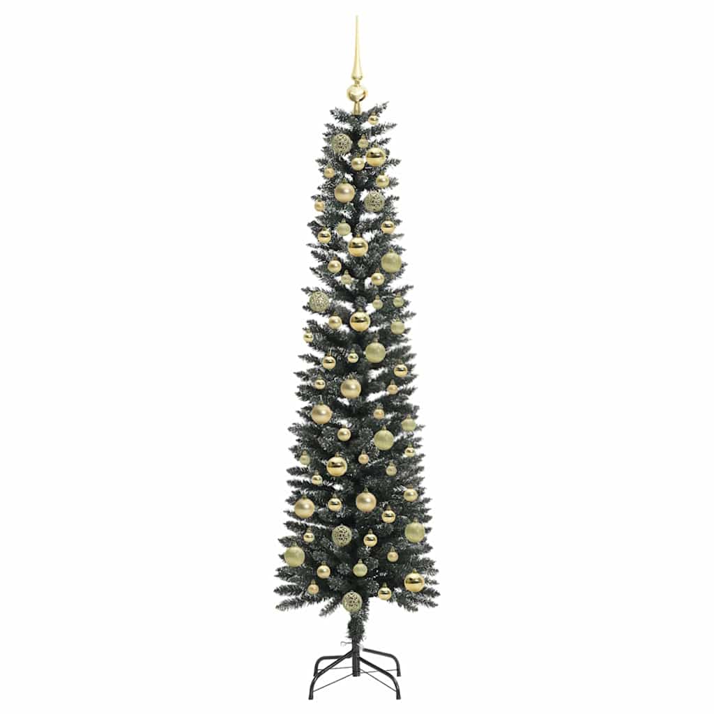 Kunstigt juletræ med stativ Grøn 180 cm PVC og plastik og stål