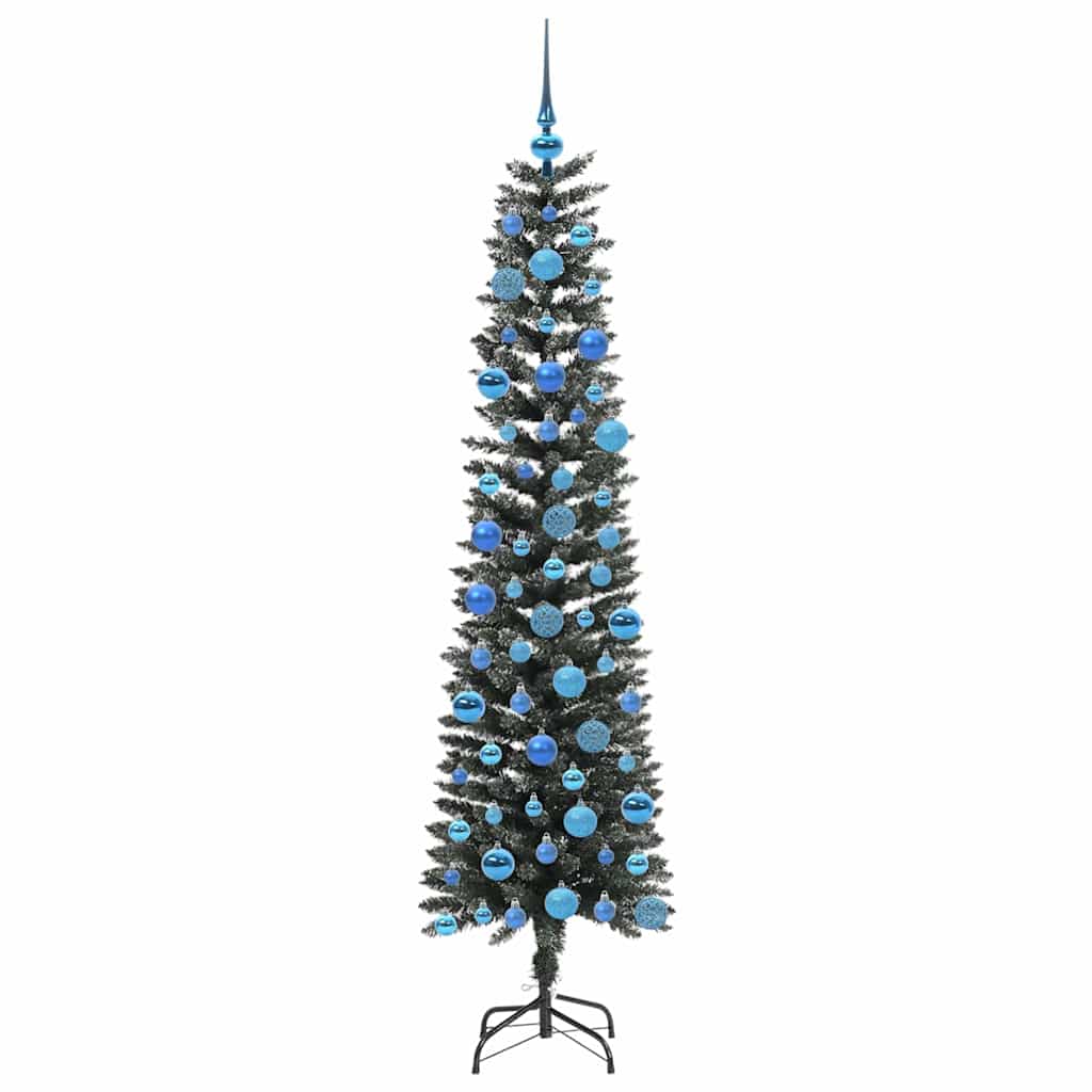 Kunstigt juletræ med stativ Grøn 180 cm PVC og plastik og stål