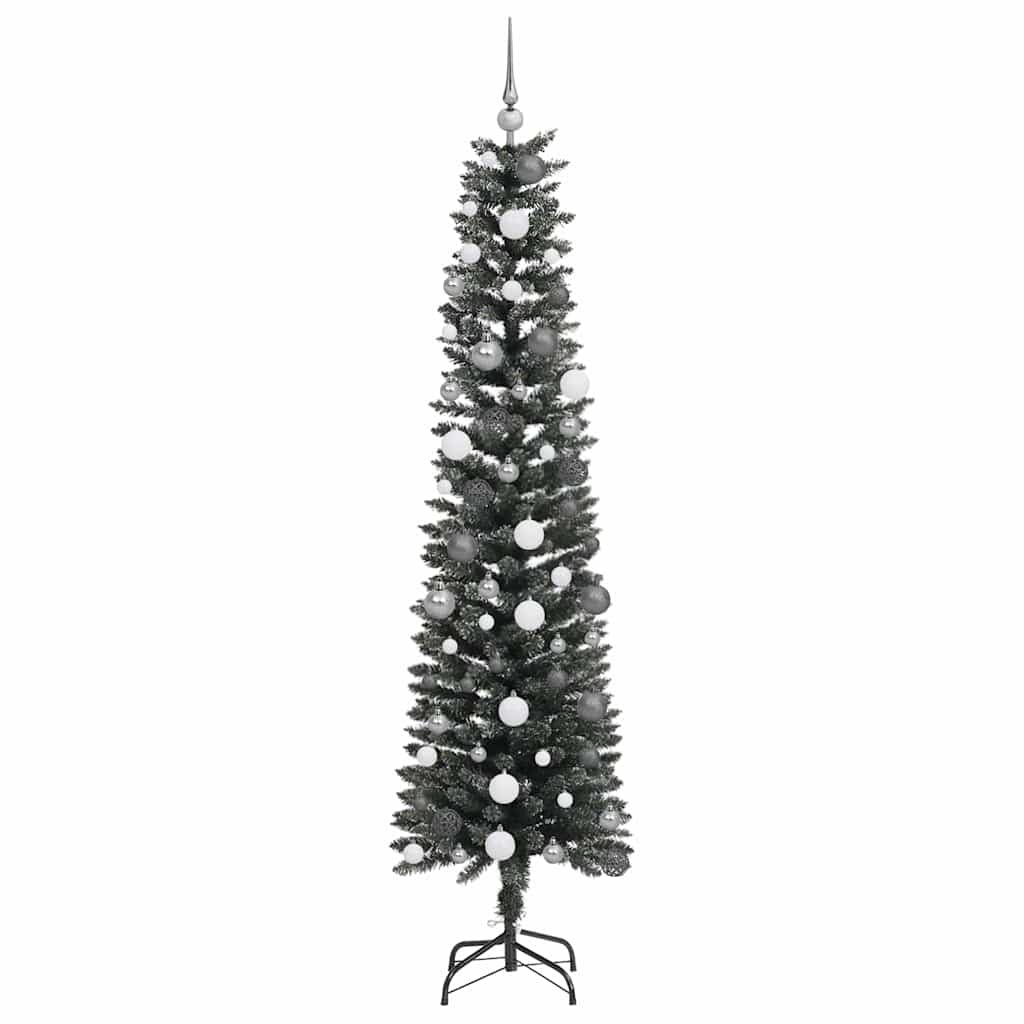 Kunstigt juletræ med stativ Grøn 210 cm PVC og plastik og stål