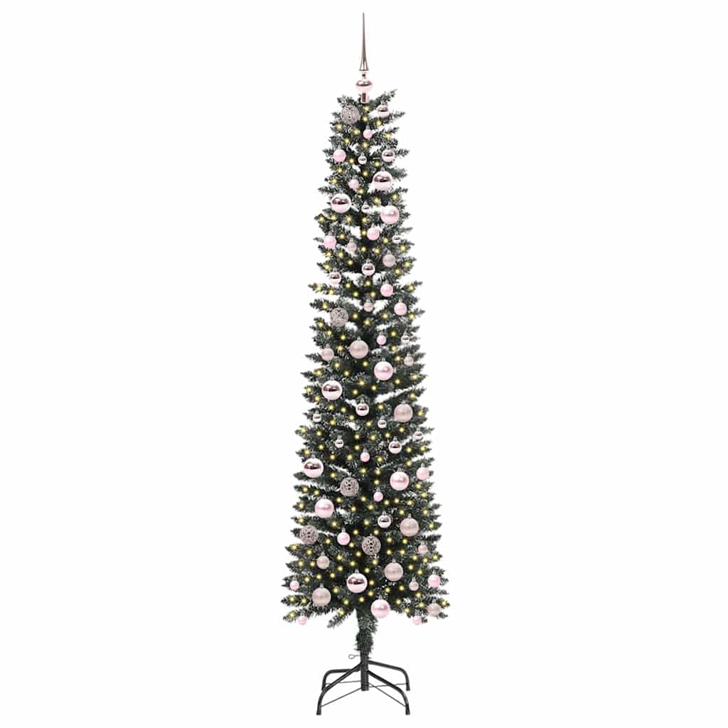Kunstigt juletræ med stativ Grøn 210 cm PVC og plastik og stål