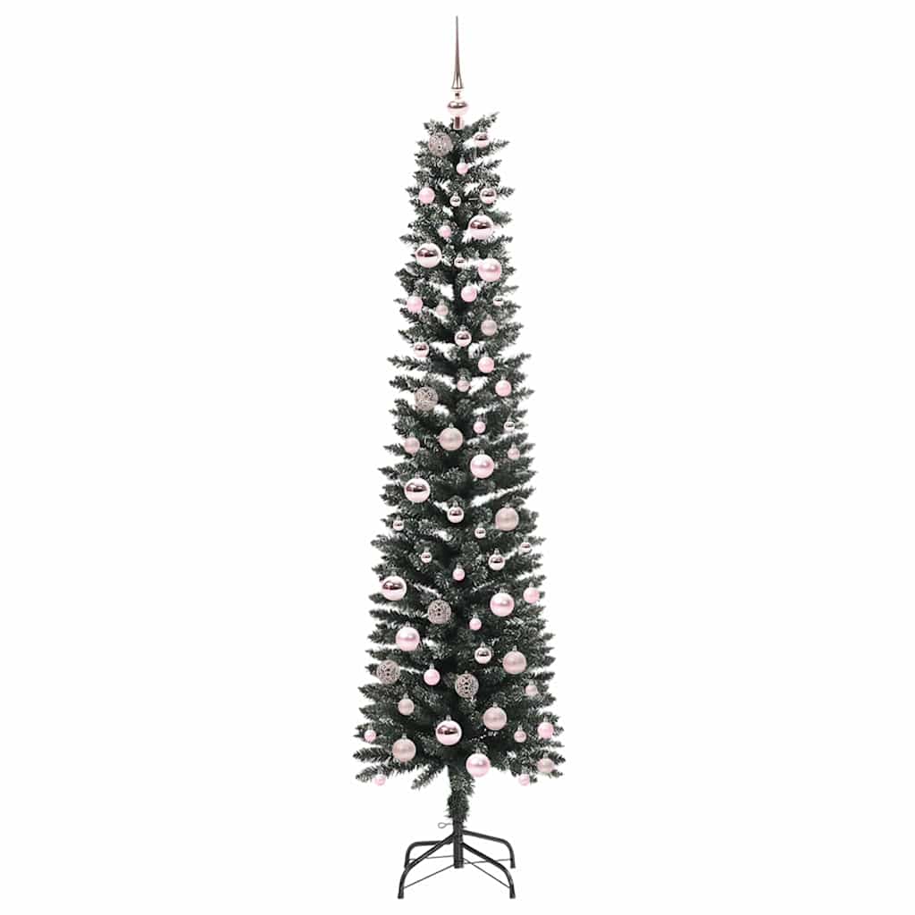 Kunstigt juletræ med stativ Grøn 210 cm PVC og plastik og stål