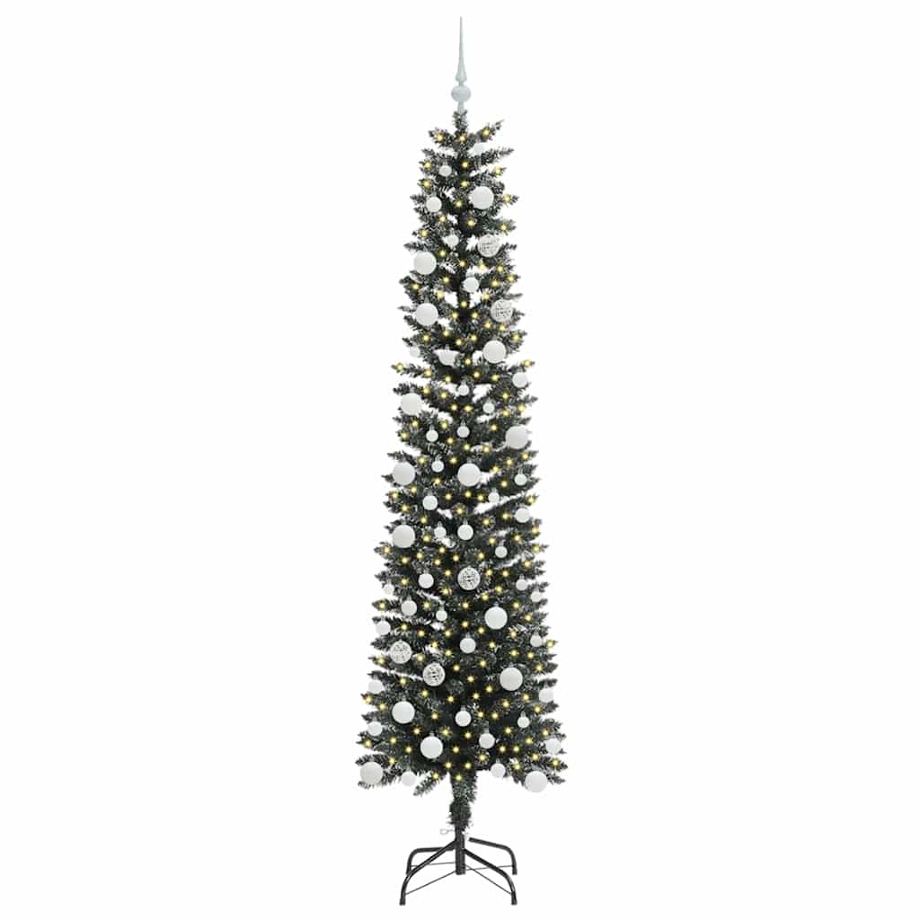 Kunstigt juletræ med stativ Grøn 210 cm PVC og plastik og stål