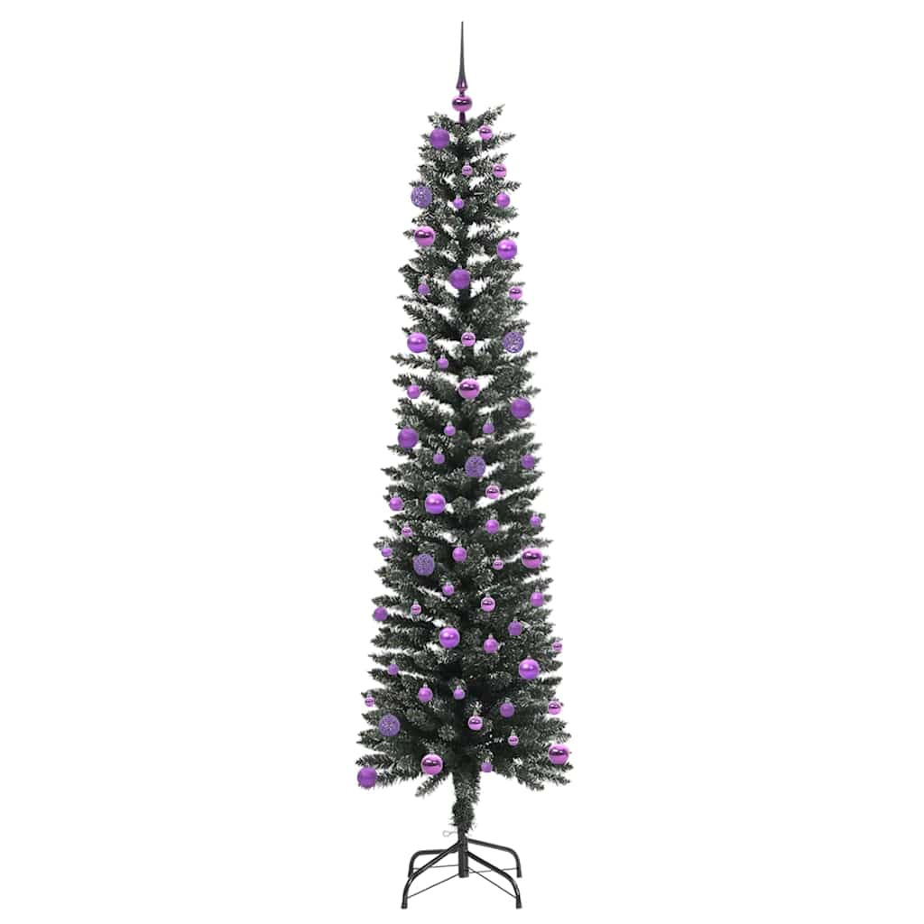 Kunstigt juletræ med stativ Grøn 210 cm PVC og plastik og stål