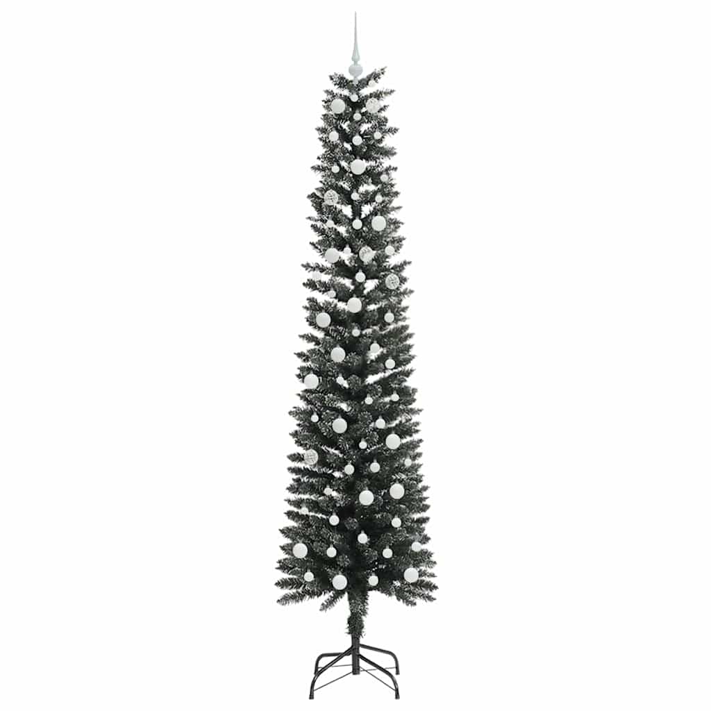 Kunstigt juletræ med stativ Grøn 240 cm PVC og plastik og stål