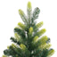 Kunstig hængslet juletræ med 150 LED-lys Grøn 120 cm PVC og PE