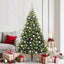 Kunstig Hengende Juletræ 300 LEDs Grøn 180 cm PVC og PE
