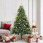Kunstig Hengende Juletræ 300 LEDs Grøn 180 cm PVC og PE
