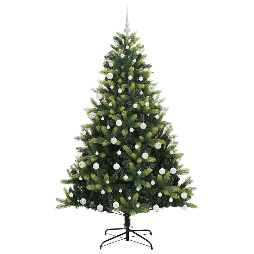 Kunstig Hengende Juletræ 300 LEDs Grøn 180 cm PVC og PE