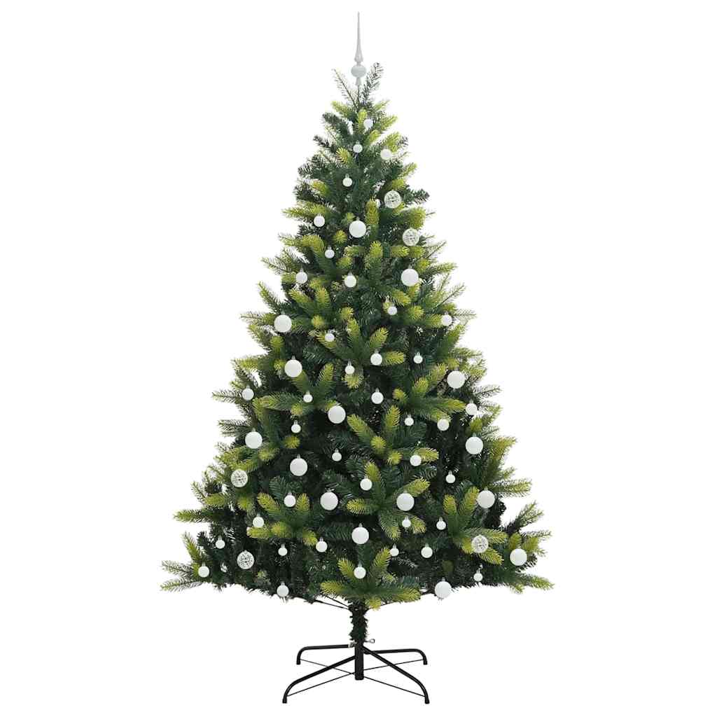 Kunstig Hengende Juletræ 300 LEDs Grøn 210 cm PVC og PE