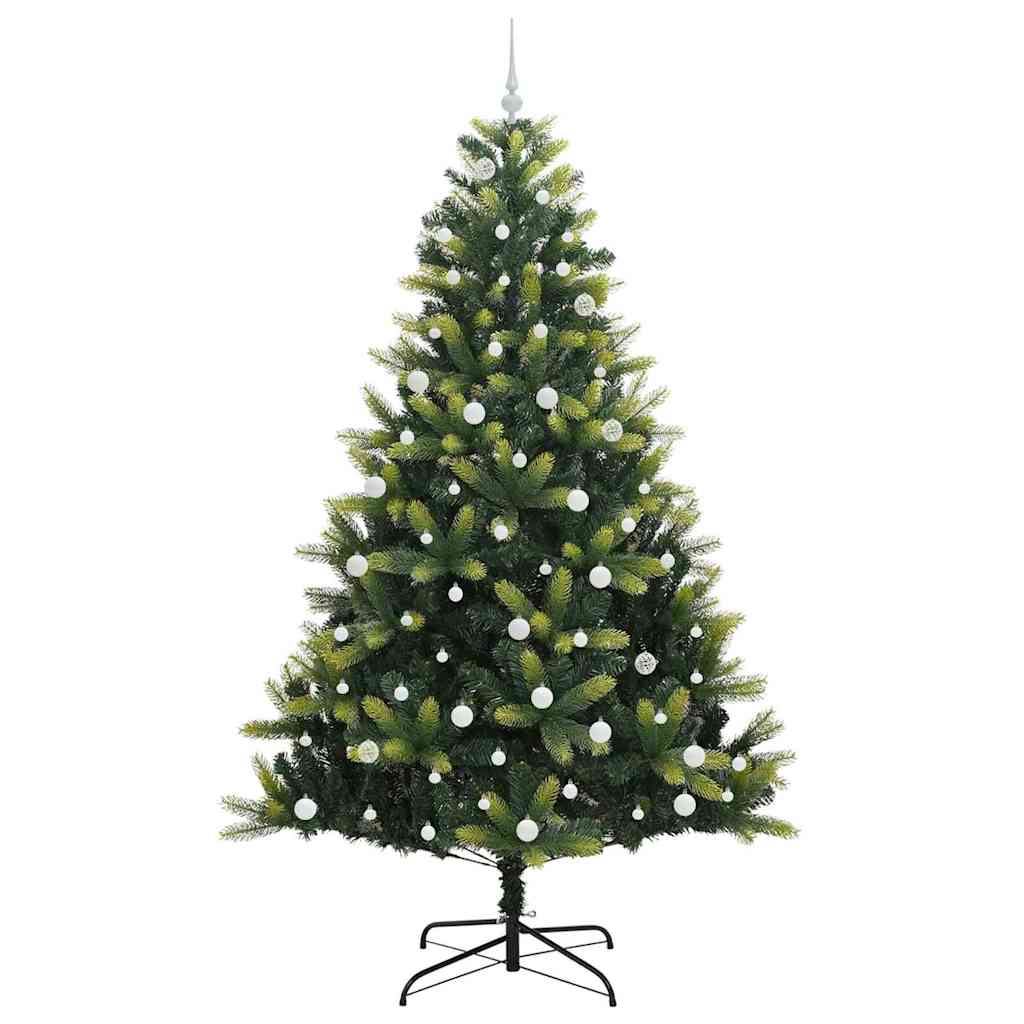 Kunstig Hengende Juletræ 300 LEDs Grøn 240 cm PVC og PE