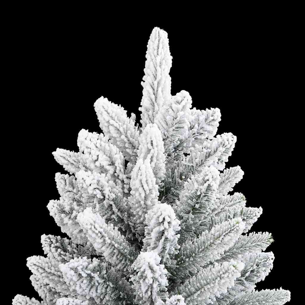 Kunstigt juletræ Hvid 210 cm PVC og plastik og stål og PE