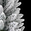 Kunstigt juletræ Hvid 210 cm PVC og plastik og stål og PE