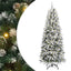Kunstigt juletræ Hvid 240 cm PVC og plastik og stål og PE