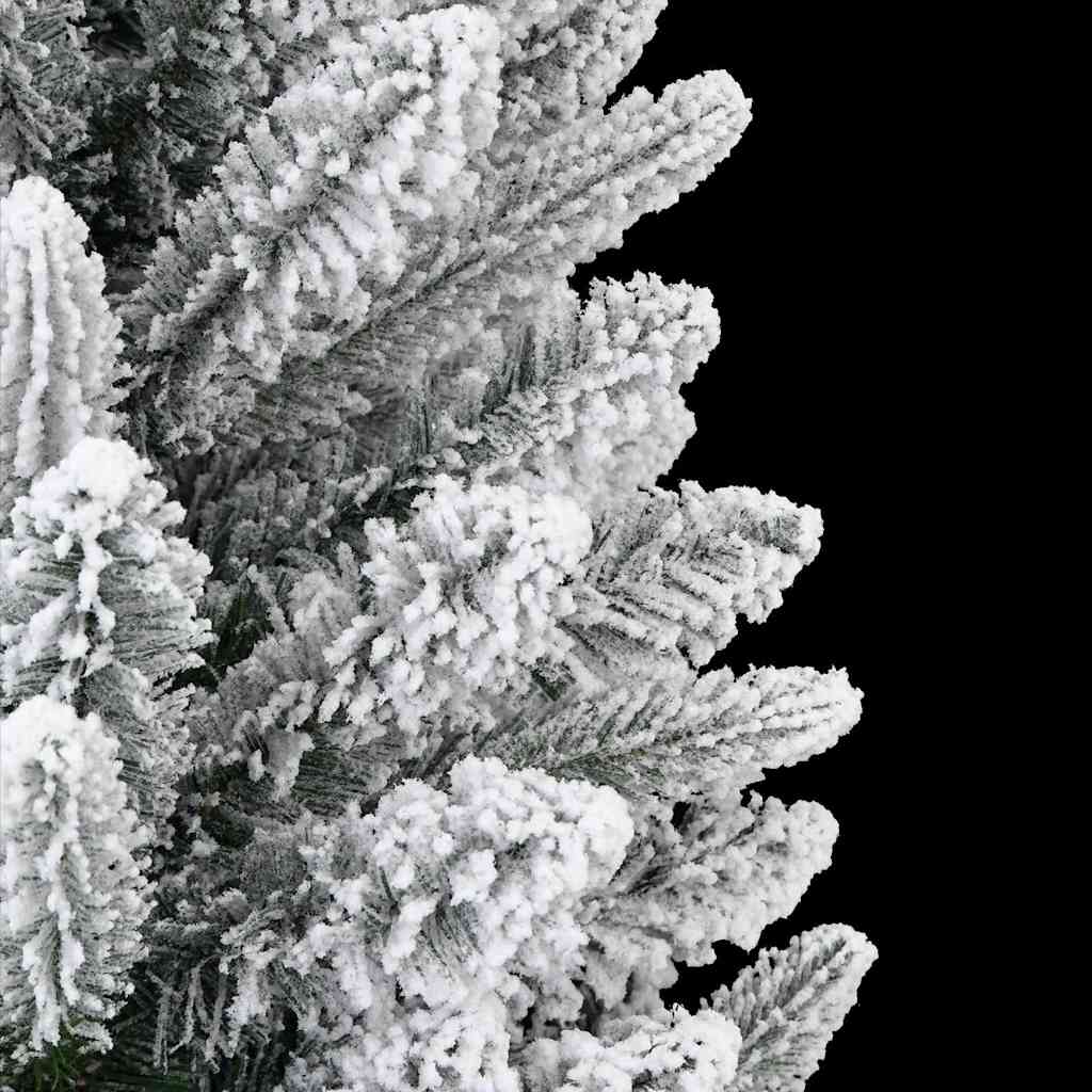 Kunstigt juletræ Hvid 240 cm PVC og plastik og stål og PE