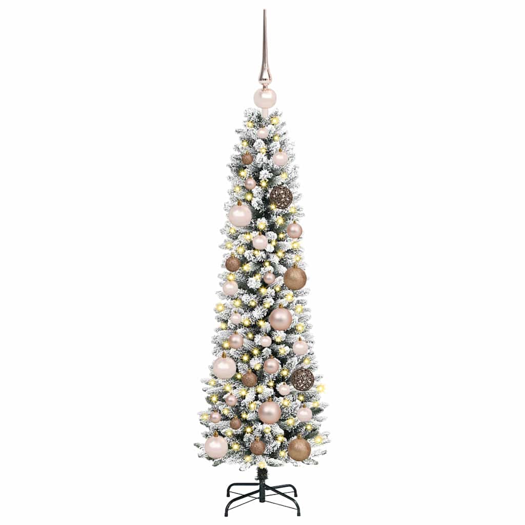 Kunstigt juletræ Hvid 120 cm PVC og metal og plast