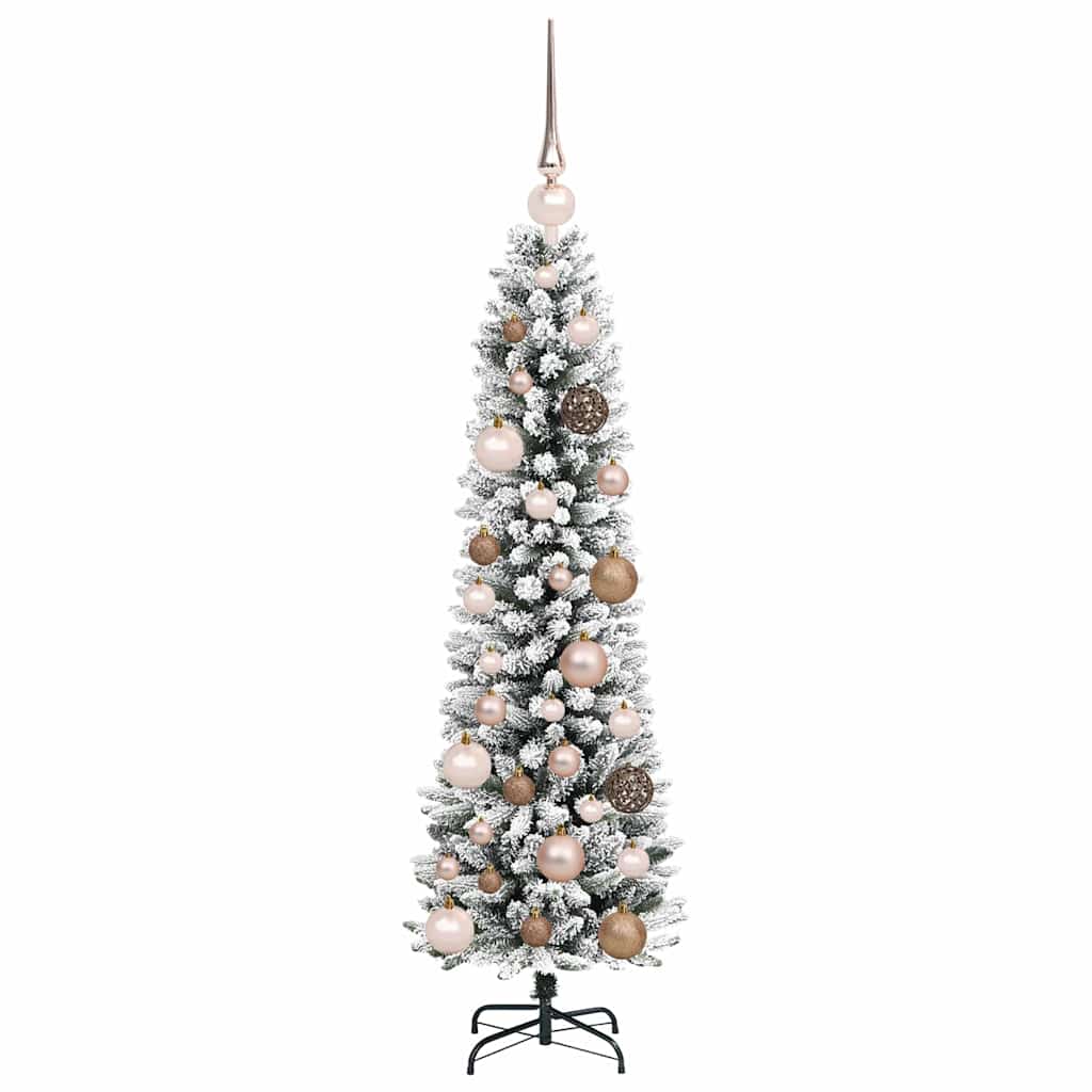 Kunstigt juletræ Hvid 120 cm PVC og metal og plast